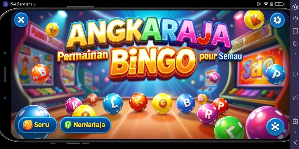 Screenshot gameplay ANGKARAJA yang menampilkan keseruan permainan Bingo.