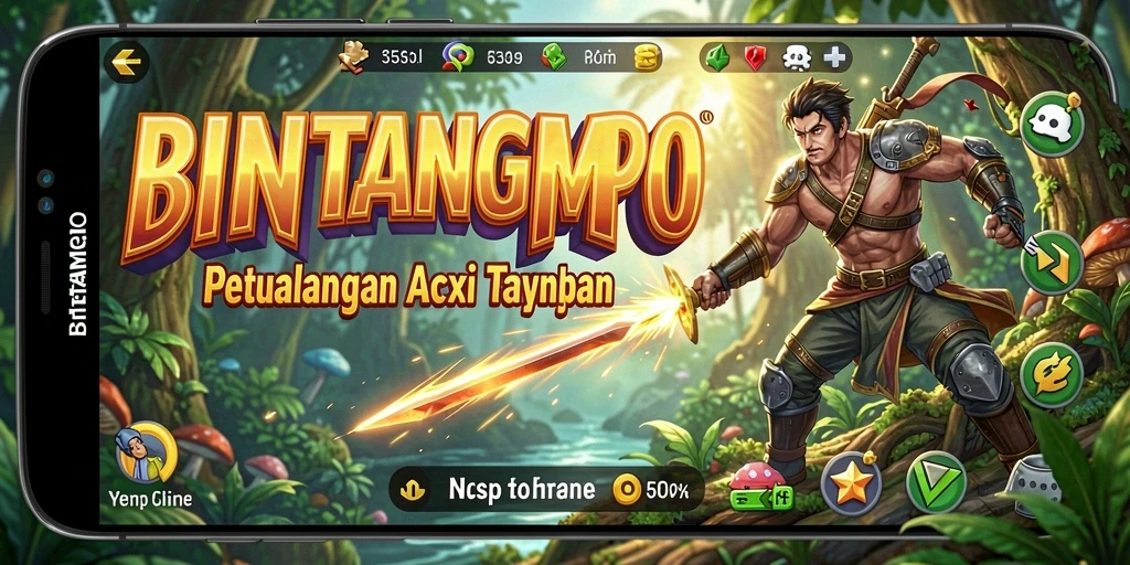 Tampilan gameplay BINTANGMPO yang seru dan mendebarkan.