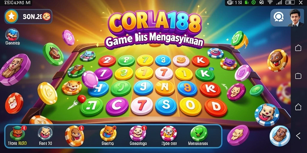 Tampilan gameplay <strong>CORLA188</strong> yang menarik dengan angka-angka Bingo yang berputar.