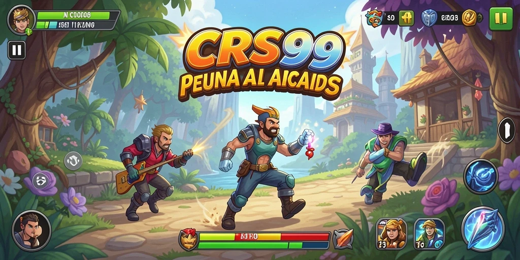 Tangkapan layar gameplay CRS99 yang intens dan seru.