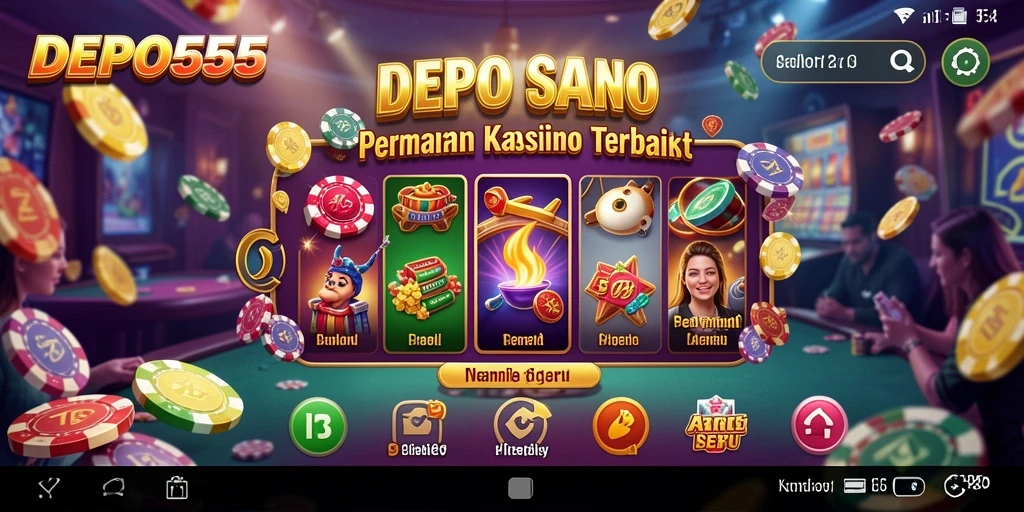 Tampilan gameplay menarik dari DEPO555 dengan dealer langsung dan grafik memukau.