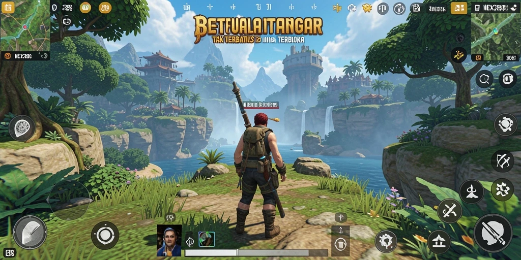 Tampilan gameplay NEX288 yang menakjubkan dalam setting dunia terbuka.