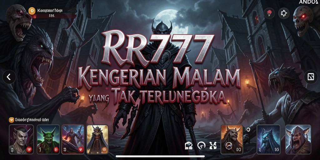 Screenshot gameplay RR777 menampilkan suasana mencekam dan menakutkan.