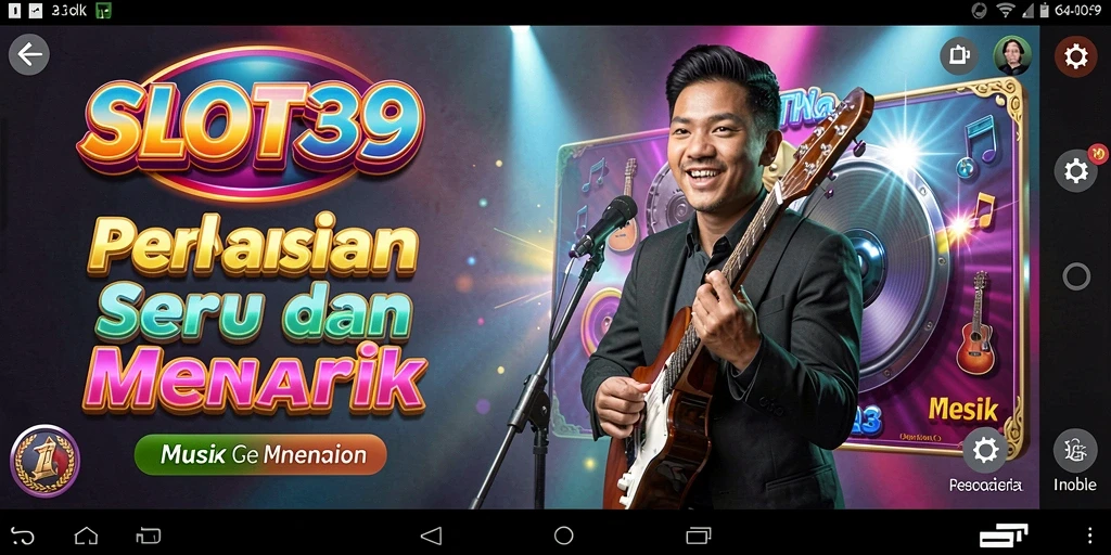 Tampilan gameplay SLOT39 menampilkan keseruan dan irama musik yang mendebarkan.