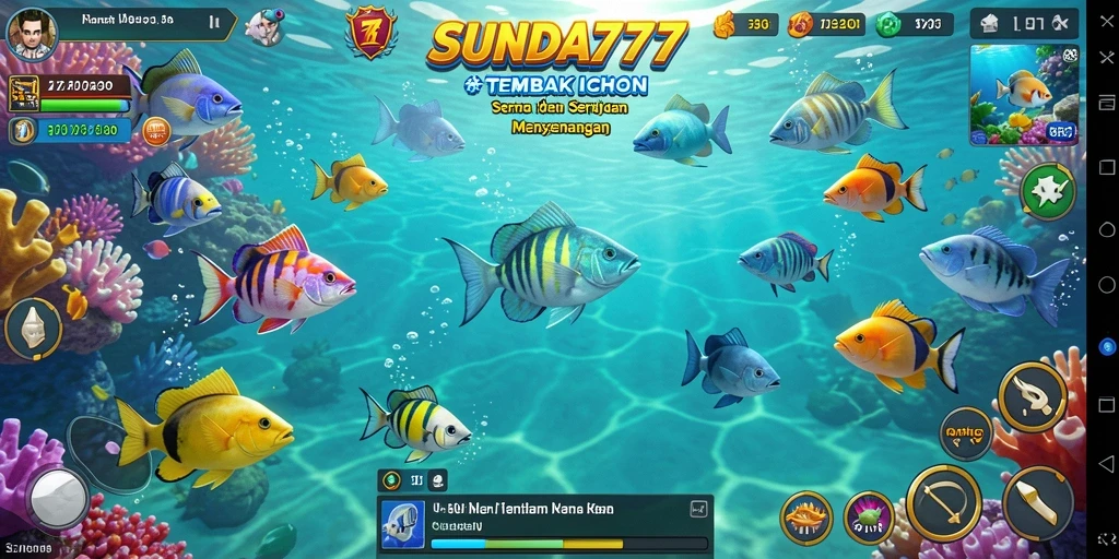 Gameplay SUNDA777 yang seru dan memukau saat menembak ikan.