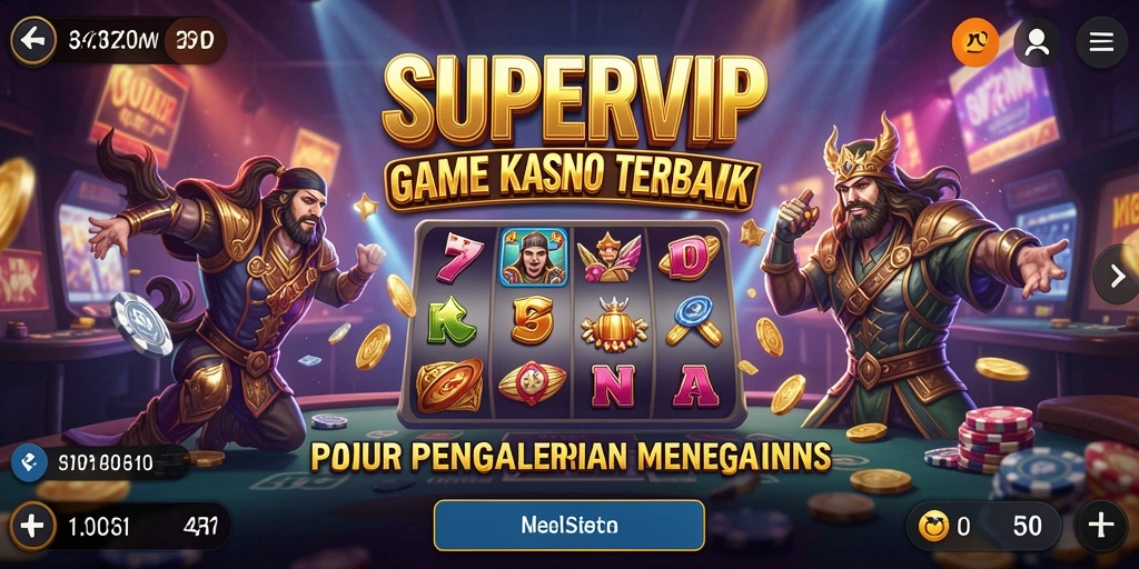 Tampilan gameplay SUPERVIP yang menyenangkan dan menegangkan.