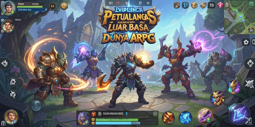 Tampilan gameplay SVIP1 yang epik dalam pertarungan ARPG.
