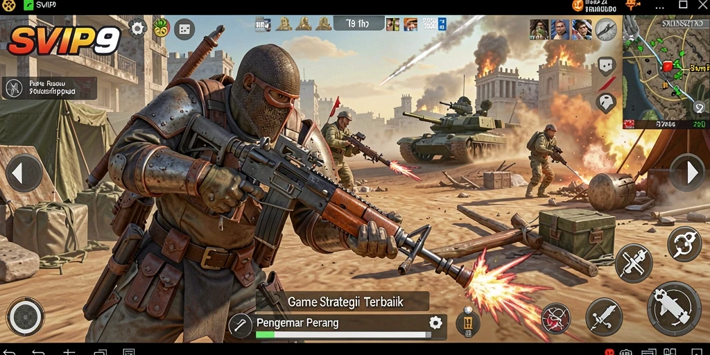 Tampilan gameplay strategis SVIP9 yang menarik dan penuh aksi.