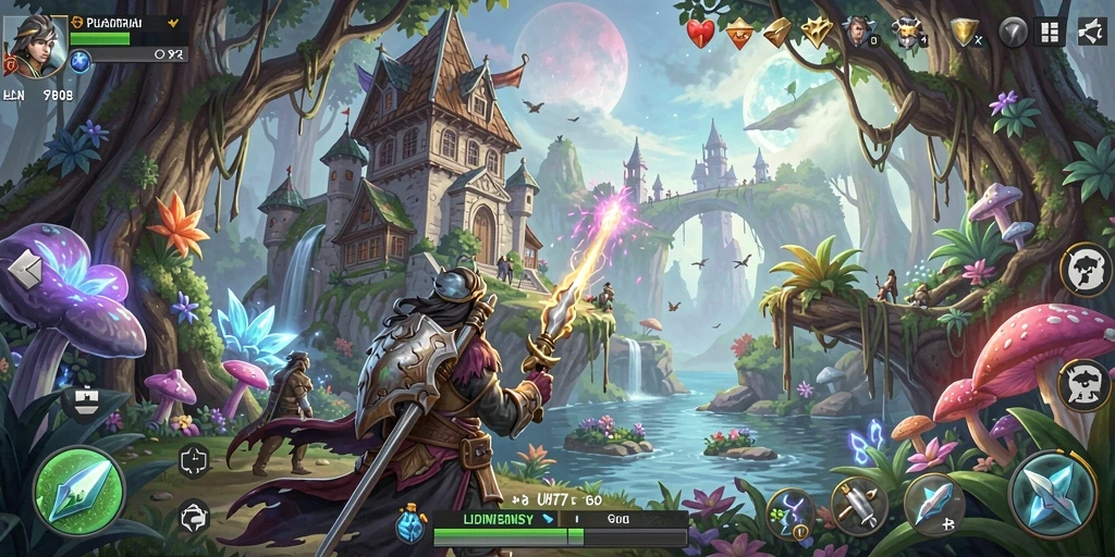 Tampilan screenshot UH77 menunjukkan aksi seru di dunia petualangan.
