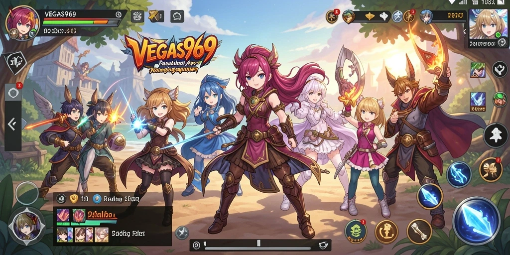 Screenshot dari gameplay yang menampilkan karakter anime yang menarik.