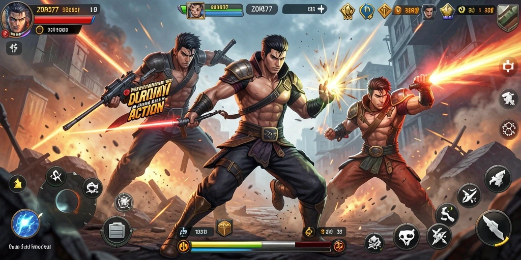 Gameplay ZORO77 yang mendebarkan dengan aksi penuh adrenalin.